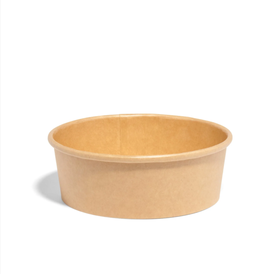 600 pcs 500ml kraft paper round bowl Ø150mm eco friendly