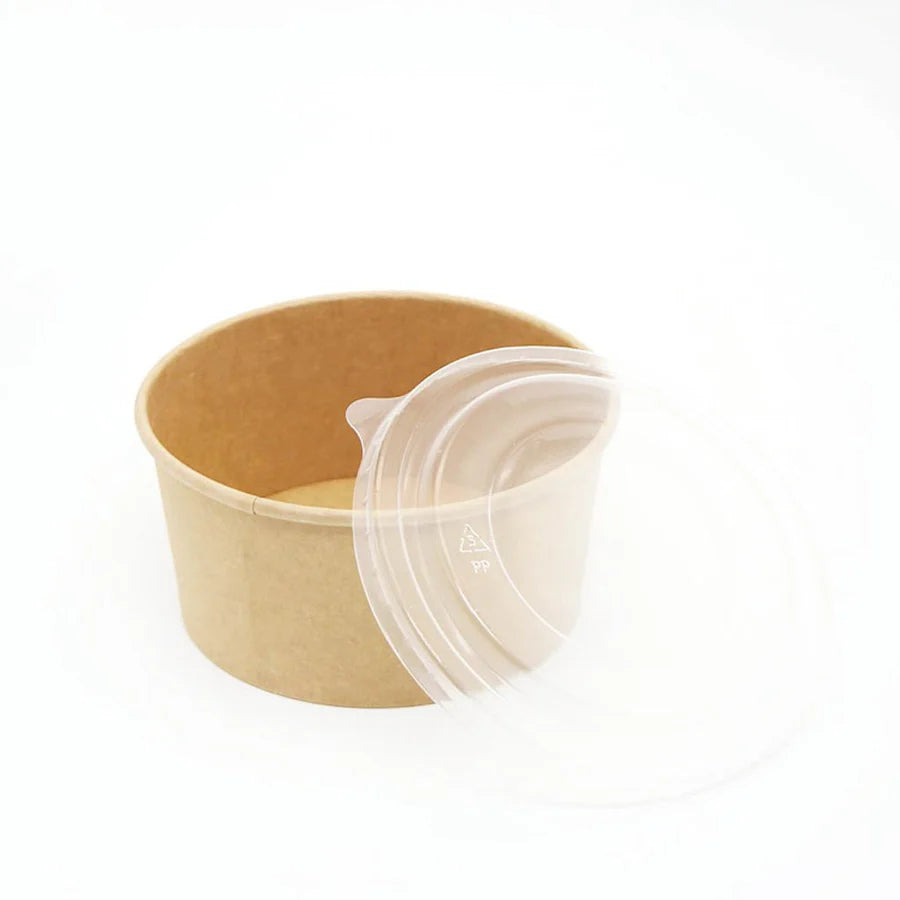Clear and durable coffee cup lids for 500ml-1000ml round bowls