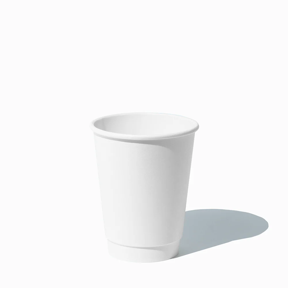 10oz White Double Wall Paper Cup — 500 Qty