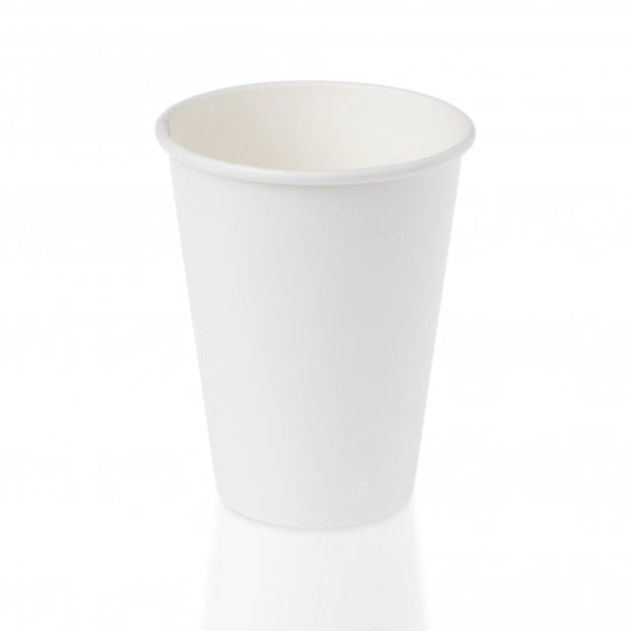 12oz Single Wall White Paper Cup — 1000 Qty