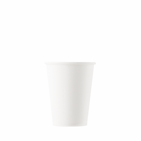 12oz Single Wall White Paper Cups, 1000 Pieces
