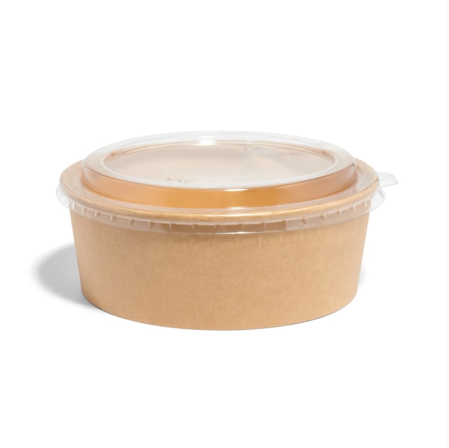 1300ml Kraft Paper Round Bowl - ⌀ 185mm — 300 Qty