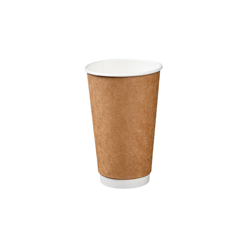 16oz Double Wall Paper Cup, Recyclable Board, 500 Pieces