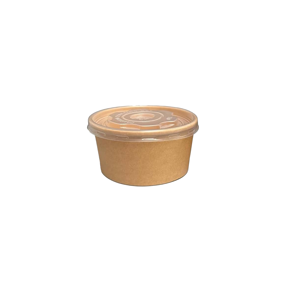 67mm PET Lid for 2/4oz Kraft Portion Pot — 2000 Qty