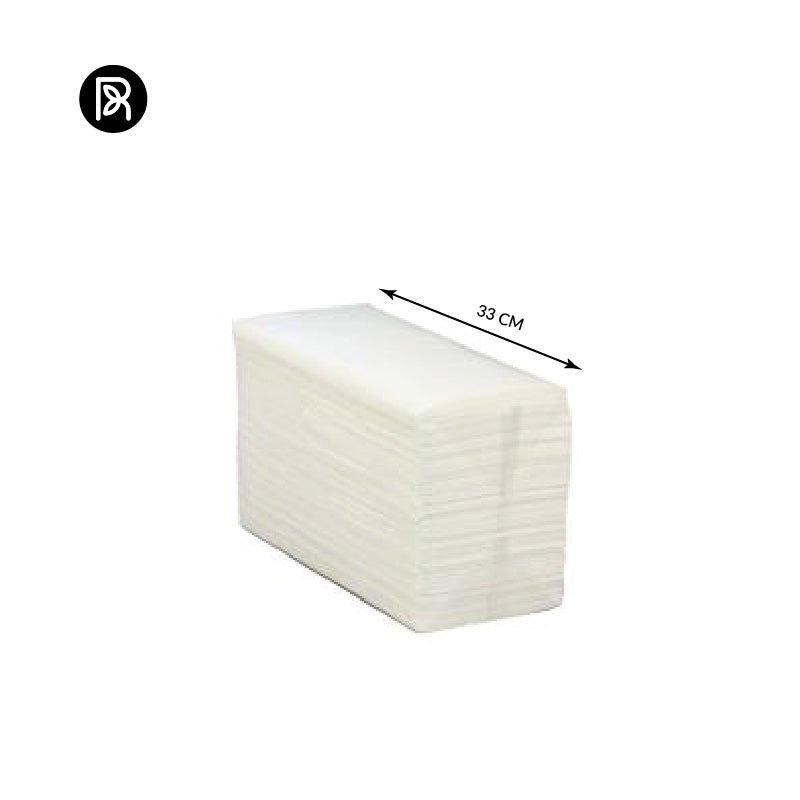 33cm Napkin - 1/8 Fold | 2 Ply (White)