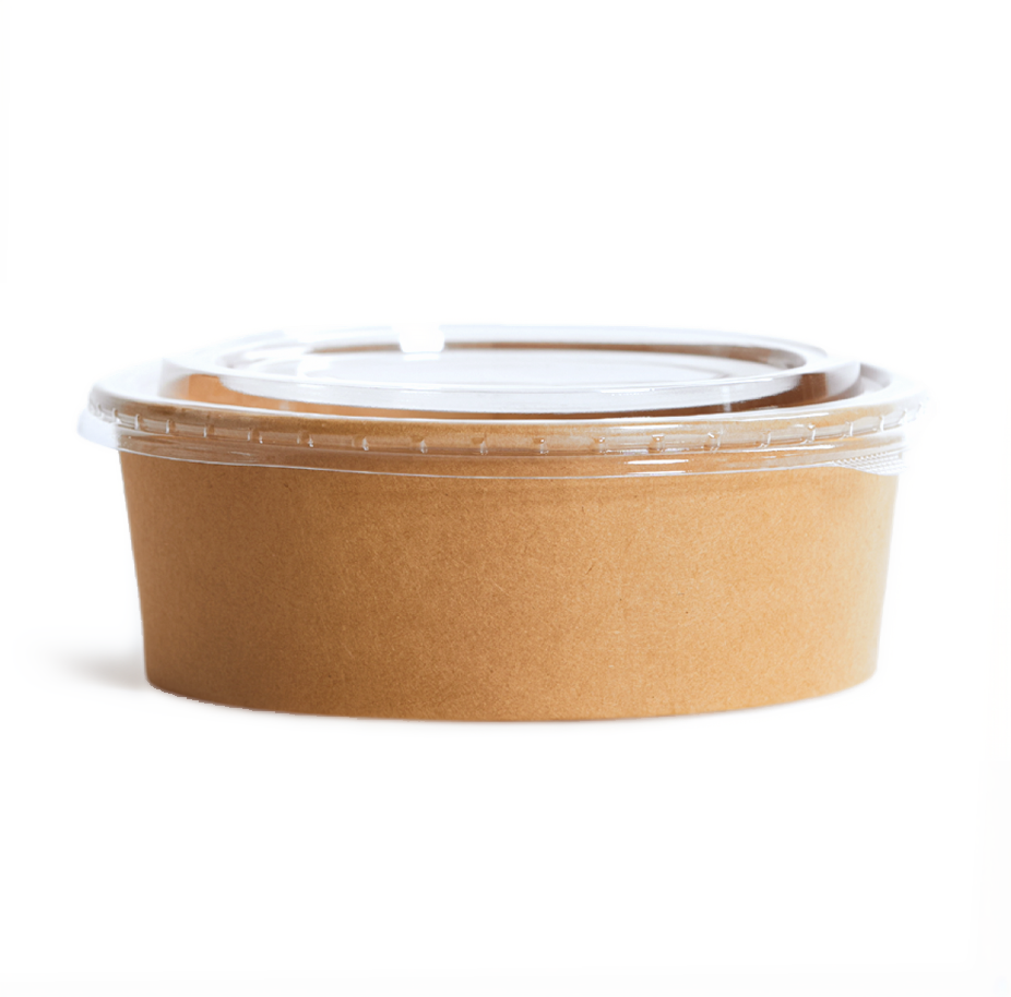 500ml Kraft Paper Round Bowl - ⌀ 150mm — 600 Qty