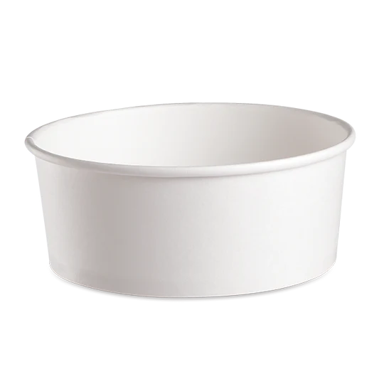 750ml White Round Bowls — 600 Qty