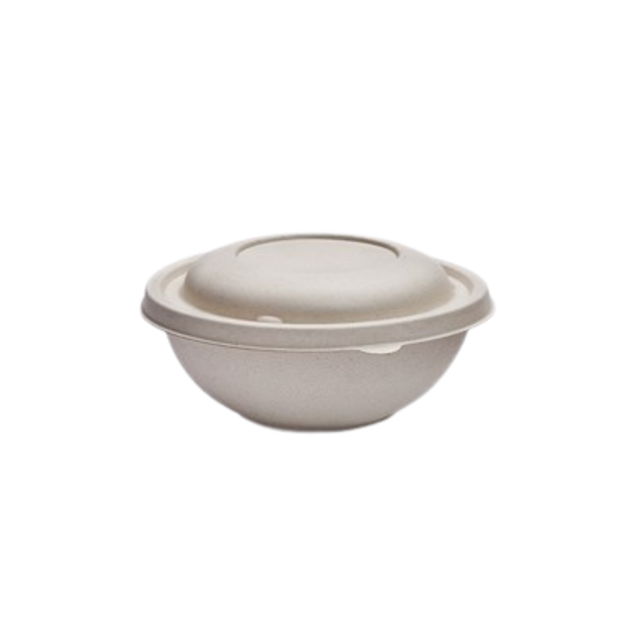 Full Biodegradable Lid Suit Buddha Bowl 500ml | 300 Pieces