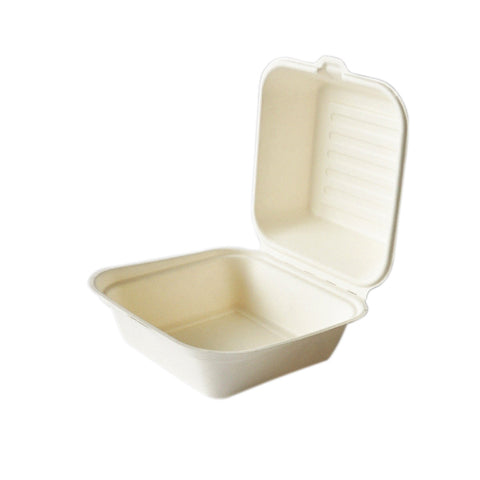 6 inch Biodegradable Burger Takeaway Box (450ml)