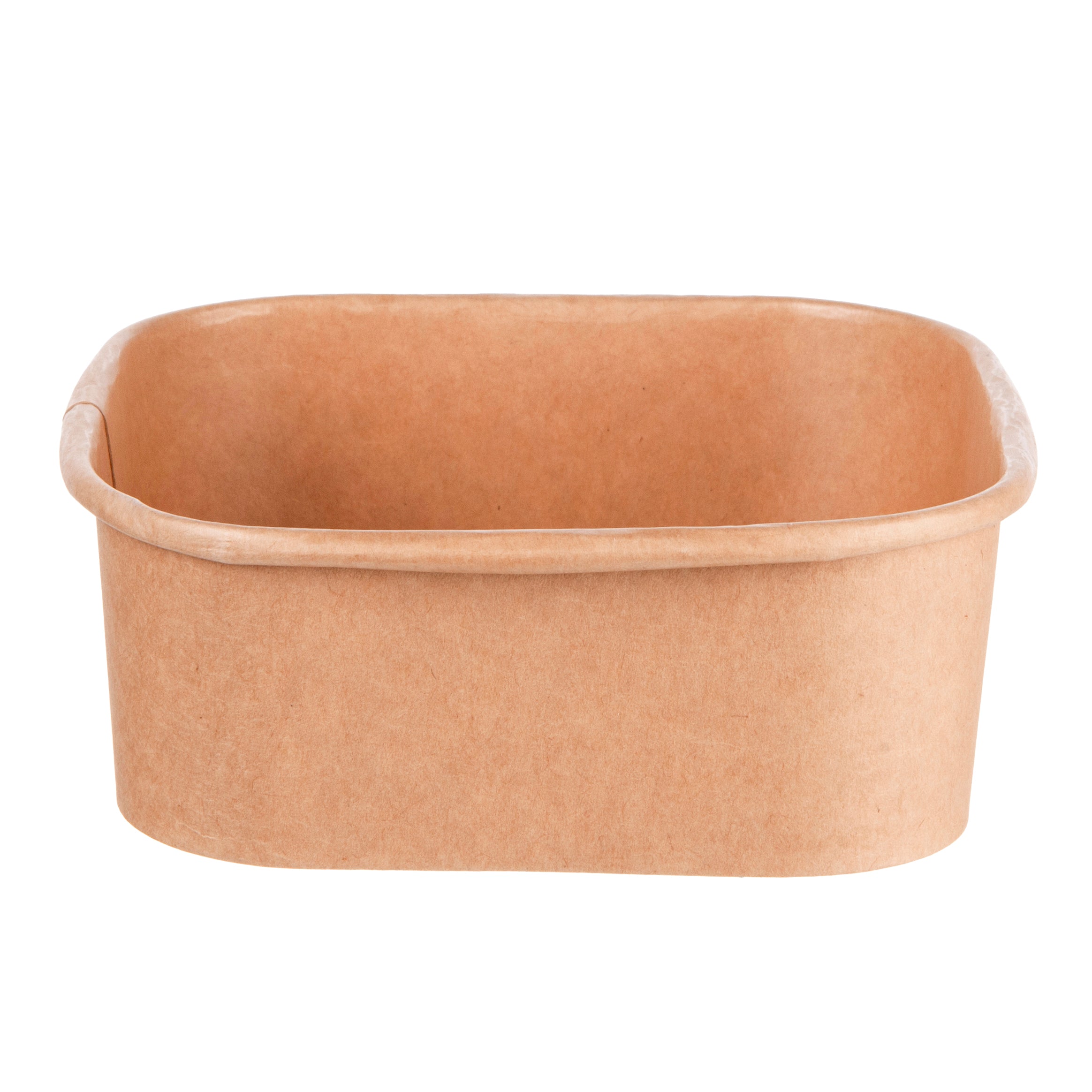640ml Kraft Square Bowls — 300 Qty