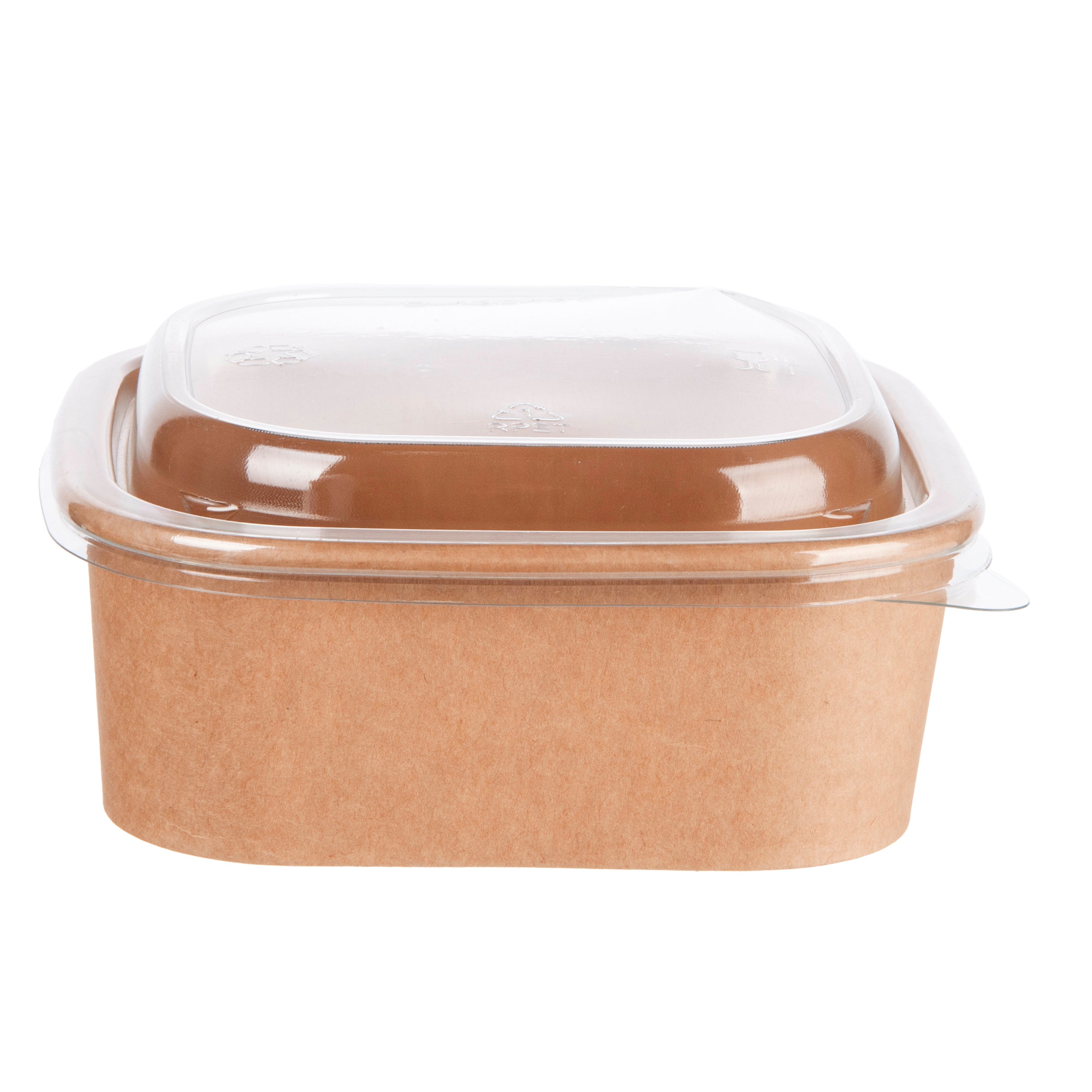 1200ml Kraft Square Bowls — 300 Qty