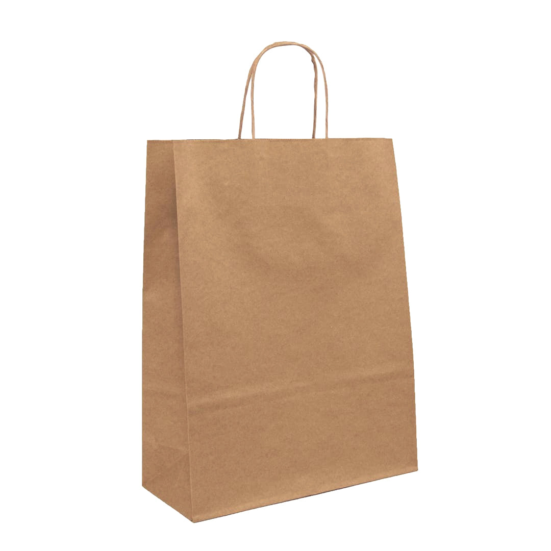 Large - Twist Handle Kraft Bags | Heritage - 125pcs (BC)