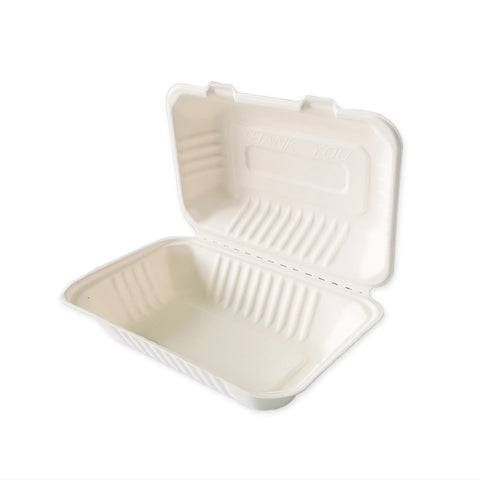 HB10 Biodegradable Takeaway Box (9x6 inch), 200 Pieces
