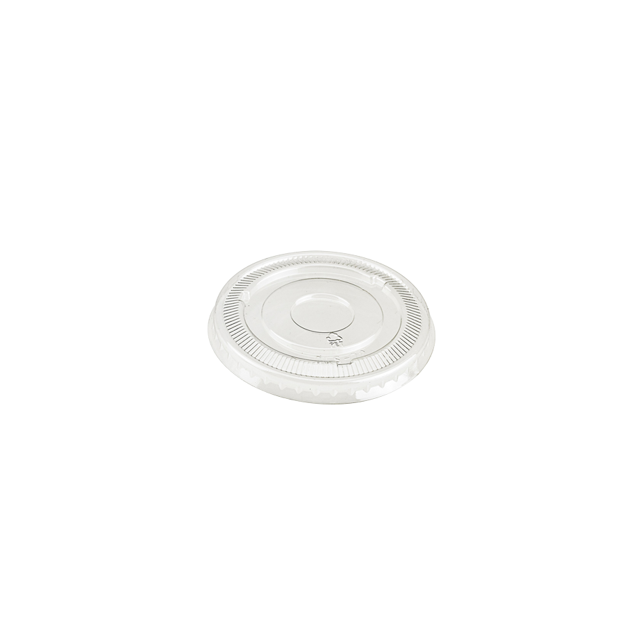44mm PET Lid for 1oz Kraft Portion Pot — 2000 Qty